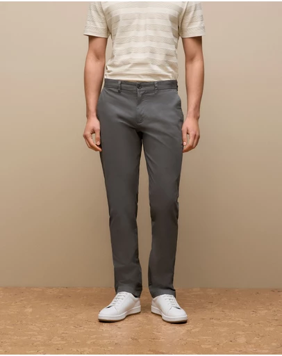 Trenery - Regular Fit Chino Pant in Charcoal