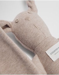 Country Road - Organically Grown Cotton Blend Rib Stripe Bunny