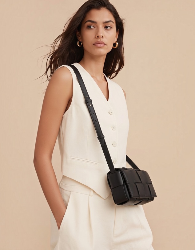 Mossée - Belle Mini Luxe Square Crossbody Bag
