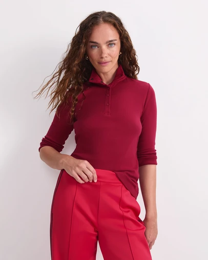 Sportscraft - Lucy Snap Funnel Neck Top