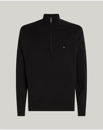 Tommy Hilfiger - Half-Zip Mock Turtleneck Jumper