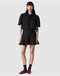 & Other Stories - Ruffled Tweed Mini Skirt