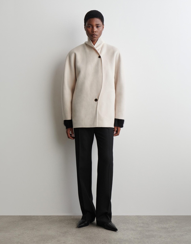 COS - Double-Faced Wool Pea Jacket