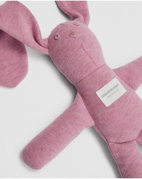 Country Road - Organically Grown Cotton Blend Rib Stripe Bunny