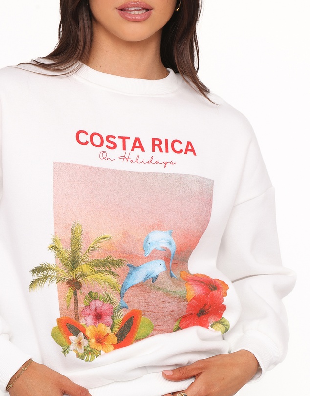 Petal & Pup - Ravello Costa Rica Sweatshirt - White