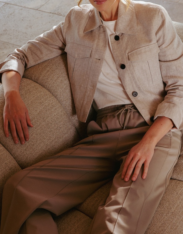 IDA+S - Elia Cropped Linen Jacket