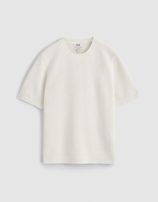 COS - Waffle-Knit Cotton T-Shirt
