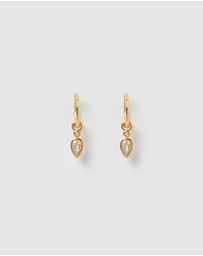 Arms Of Eve - Daisy Gold Earrings - Stone