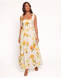 Petal & Pup - Mirea Midi Dress - Lemon Print