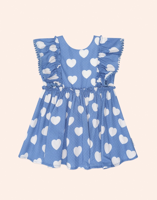 Huxbaby - Frill Heart Bow Dress - Babies-Kids