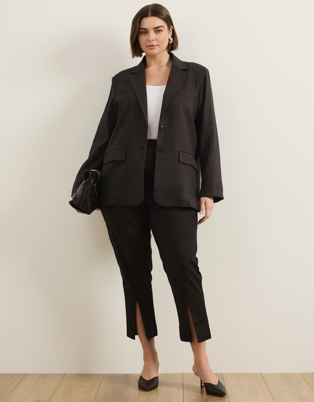 Atmos&Here Curvy - Rosetta Textured Blazer