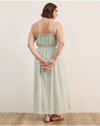 Atmos&Here Curvy - Brooks Linen Blend Maxi Dress