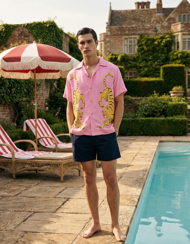 THE TALES - Crouching Tiger Silk Shirt