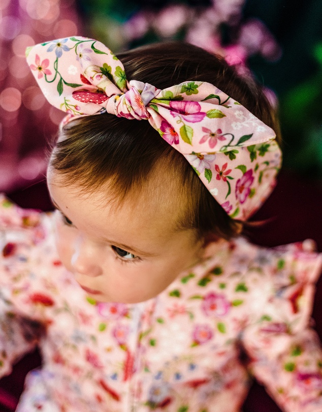 Fleur Harris - 'Days of Enchantment' Sweetie Headband in Apricot