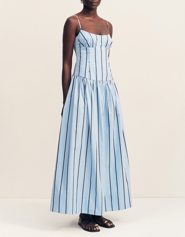 Shona Joy - Saxon Panelled Bustier Maxi Dress