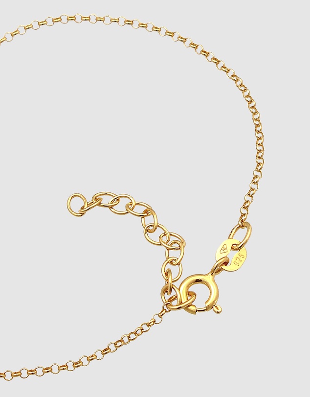 Elli Jewelry - Initial Bracelet in Gold-Plated 925 Silver