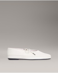 Calvin Klein - Leather Mary Jane Ballerinas