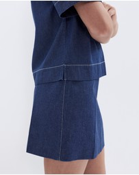 UNISON - Denim Mini Skirt