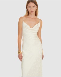 ROTATE - Satin Midi Dress