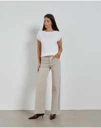 DRICOPER DENIM - Molly Mid Rise Straight Leg Jeans