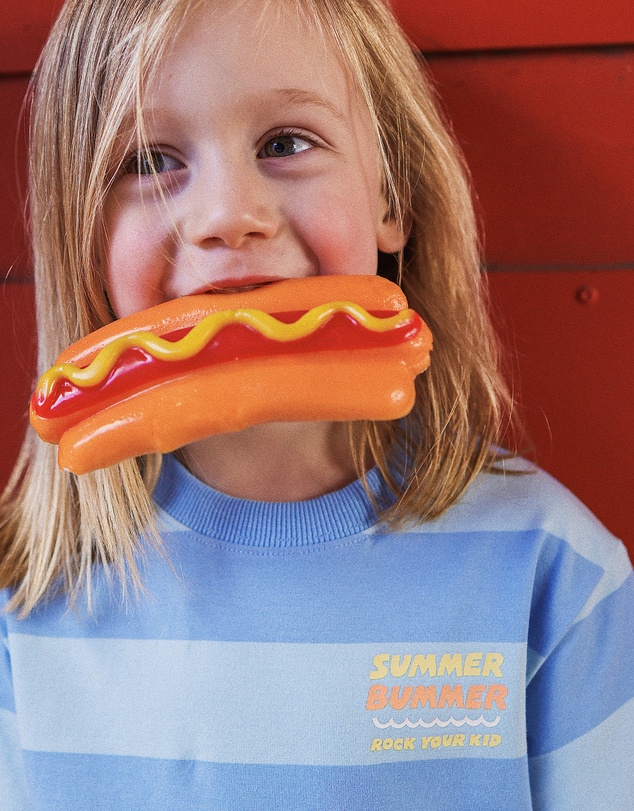 Rock Your Kid - Vince Tee in Blue Stripe