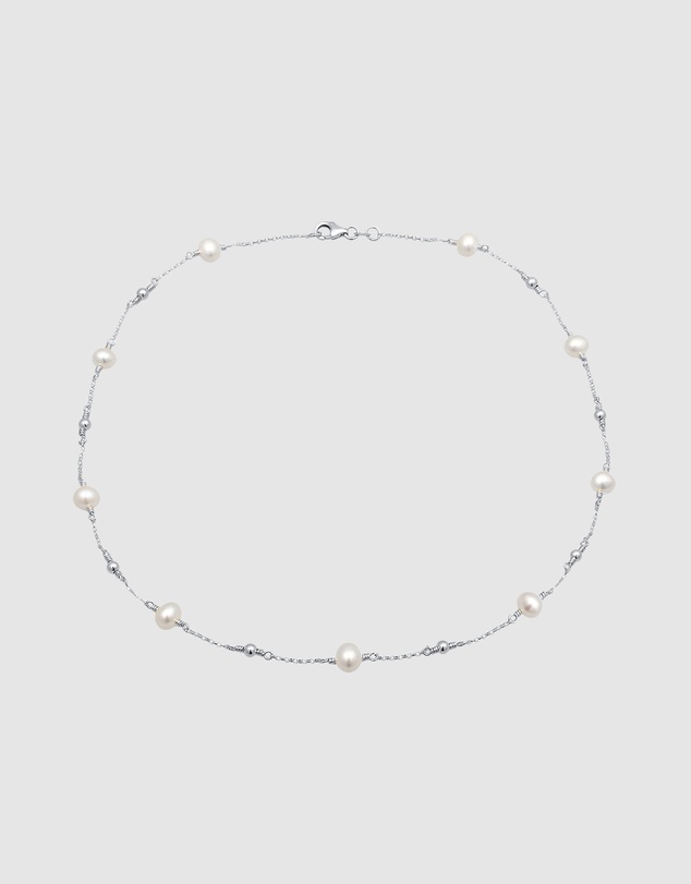 Elli Jewelry - Freshwater Pearl Necklace in 925 Silver
