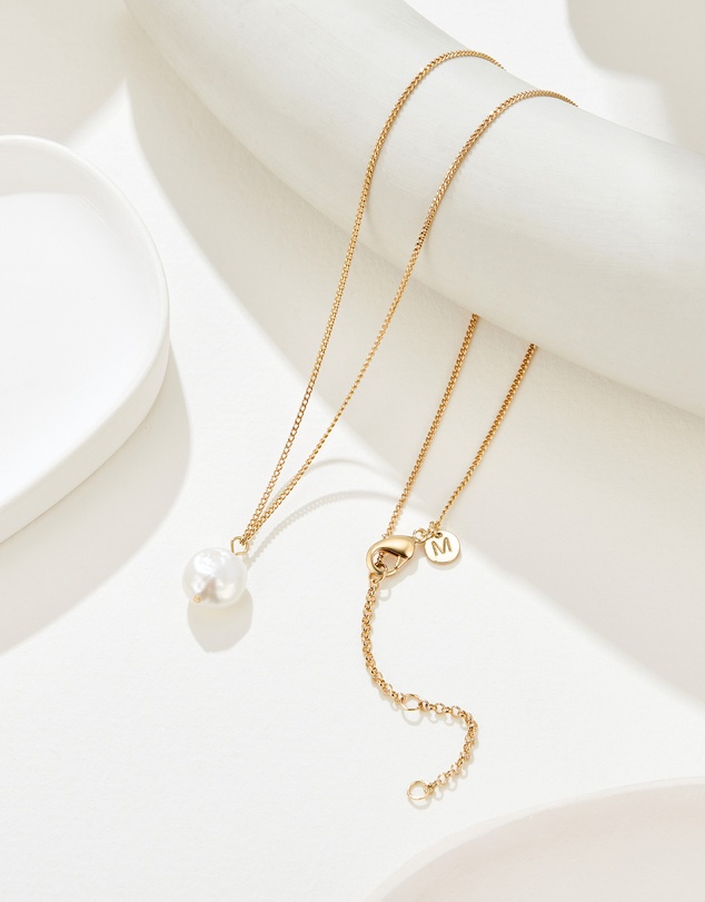 Mestige - Baroque Serene Necklace - 18K Gold Plated