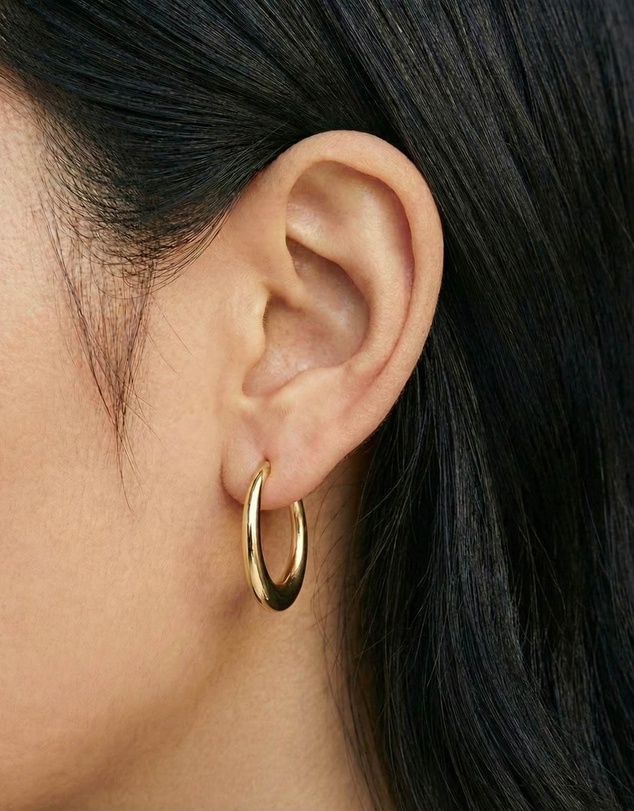 HOUSE OF SLANI - Medium Egyptian Lulu Hoops