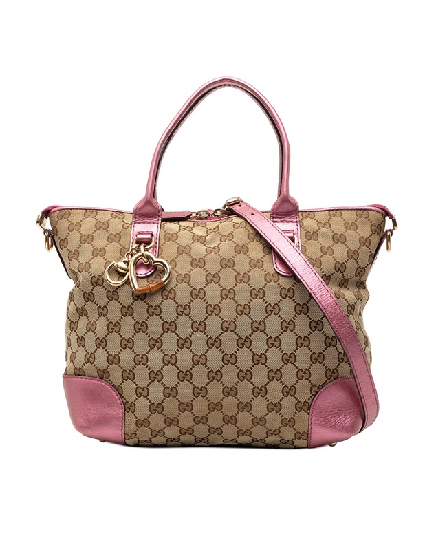 Pre-Loved by Azura Reborn - Pre-Loved GG Canvas Heart Bit Satchel