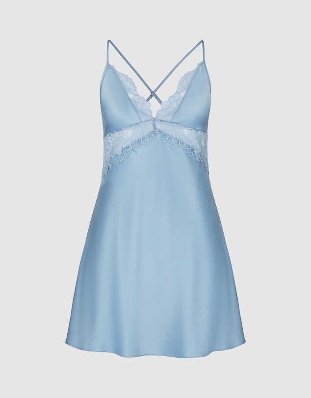 Hunkemoller - Viktoria Satin Lace Slipdress