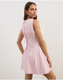 Atmos&Here - Anna Pintuck Shift Mini Dress