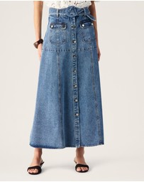 MOS The Label - Aveline Denim Midi Skirt