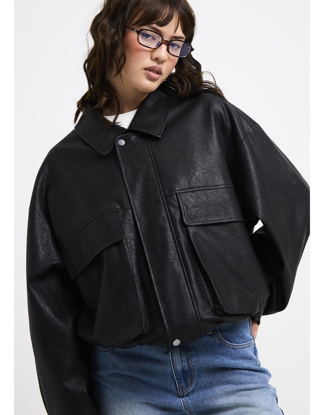 Alice In The Eve - Jen Oversized Patch Pocket Jacket