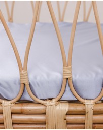 SILK MAGNOLIA - Pure Silk Fitted Bassinet and Cot Sheets