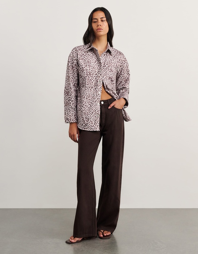 Jag - Leopard Denim Shirt