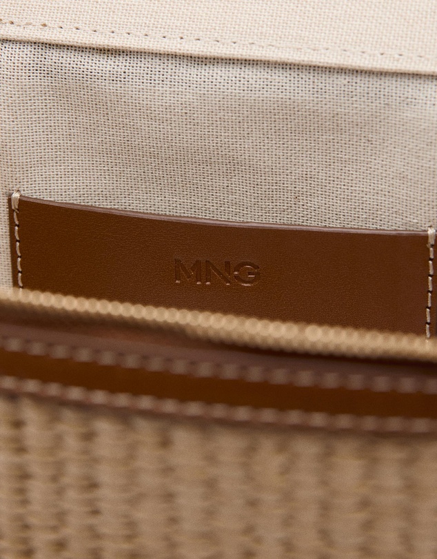 M.N.G - Natural Fibre Toiletry Bag with Zip
