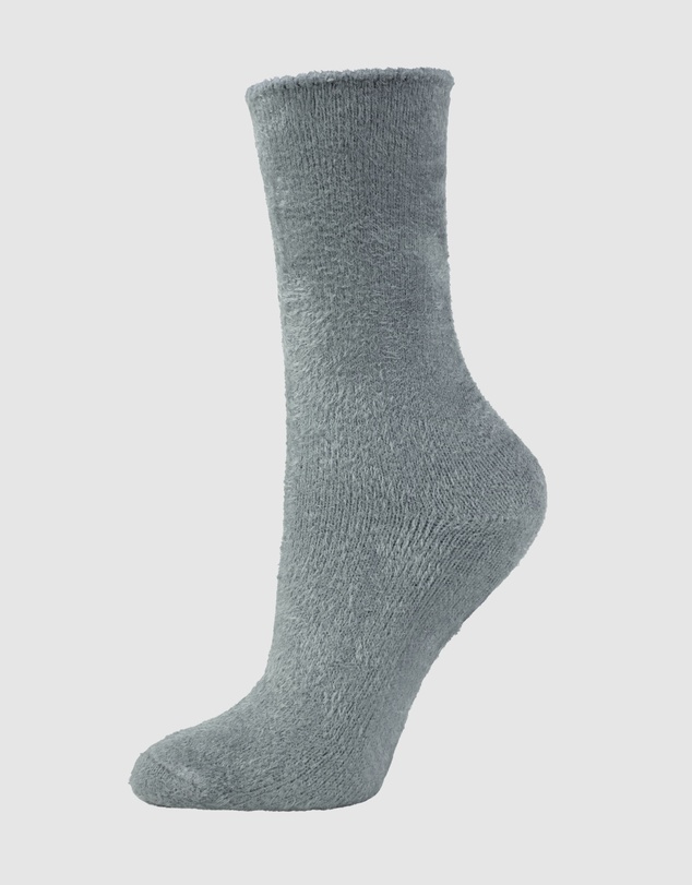 Bamboozld - 3 Pack Fluffy Bamboo Lounge Bed Crew Socks