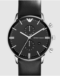 Emporio Armani - Black Chronograph Watch AR0397