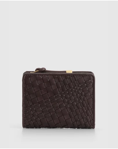 Evity - Kaia Leather Weave Small Wallet