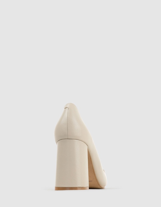Edward Meller - BAILEY85 Block Heel Pump with Trim