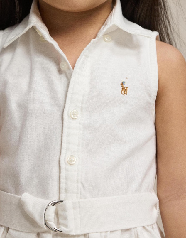 Polo Ralph Lauren - Belted Cotton Oxford Shirtdress - Babies-Kids