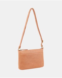 Pierre Cardin - Pierre Cardin Perforated Leather Multi Compartment Cross-body Bag