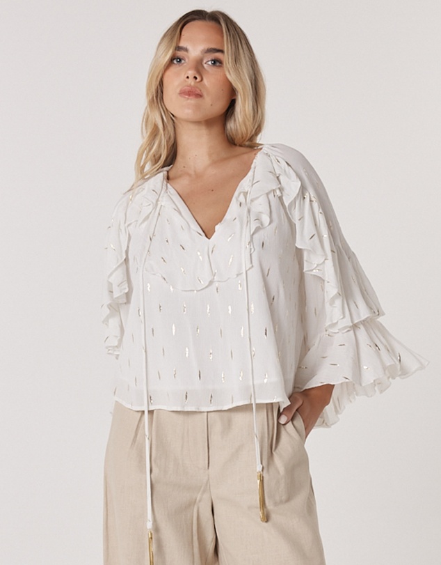 Fate + Becker - Delia Ruffle Top