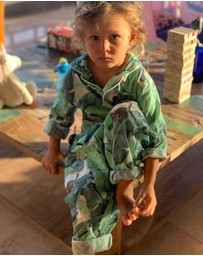 Sant And Abel - Kids Martinique® Green Banana Leaf PJ Set