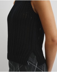 Country Road - Australian Good Earth Cotton Pointelle Knit Tank