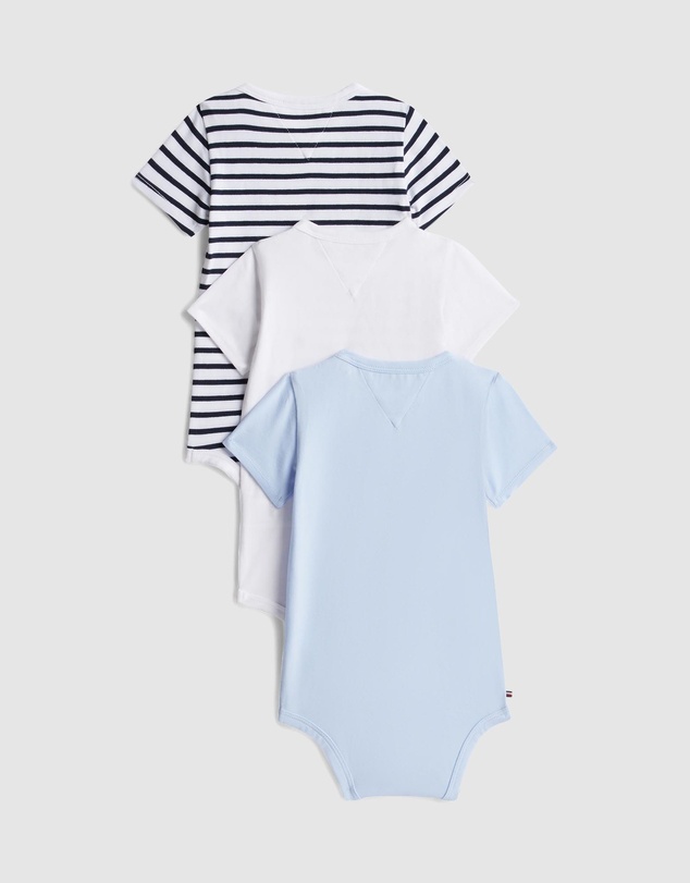 Tommy Hilfiger - 3-Pack Heart Smiley Bodysuits Gift Box - Babies