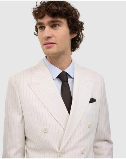 Politix - Zander Pinstripe Double Breasted Blazer