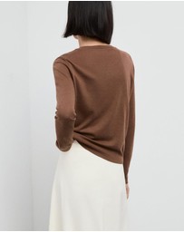 M.N.G - Fine-Knit Crew-Neck Sweater
