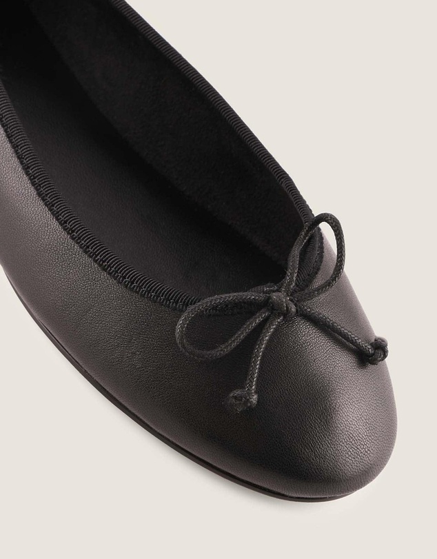 Shelly Shen - Poet Ballet Flats Black Leather