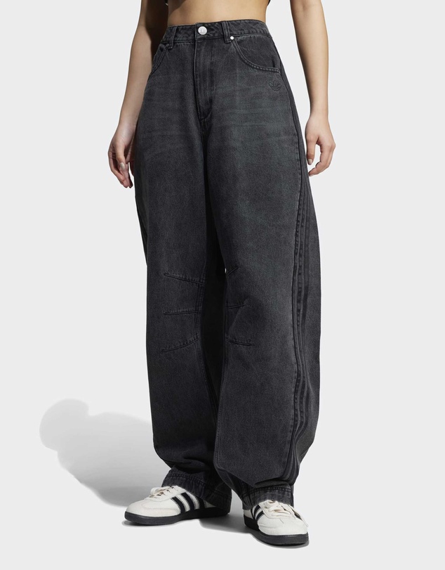 adidas Originals - Adilenium Barrel Leg Denim Pants Womens
